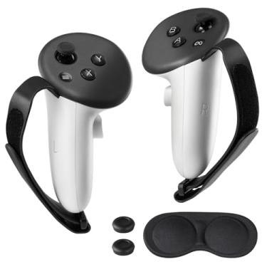 Imagem de CoBak Controller Grips for Meta Quest 3s and Quest 3, Adjustable Knuckle Straps Accessories for Touch Plus Controllers