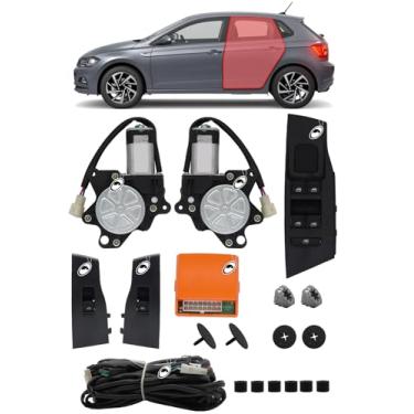 Imagem de Kit Vidro Elétrico 4 Portas Traseiro Novo Polo MPI e Track 2023 Em Diante Tragial