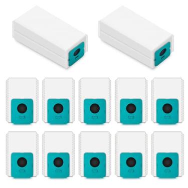 Imagem de CBQ 12 pacotes VCA-ADB953, saco de pó ADB95 para aspirador de pó sem fio Samsung BESPOKE Jet, sacos de substituição descartáveis de capacidade extra grande de 2,6L, conjunto de acessórios para estação