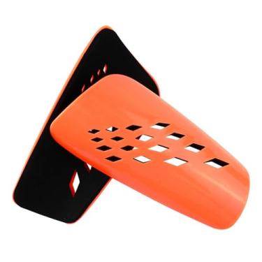 Imagem de YIJU Caneleiras de futebol 2 peças para protetor adulto equipamento de proteção de perna, Laranja