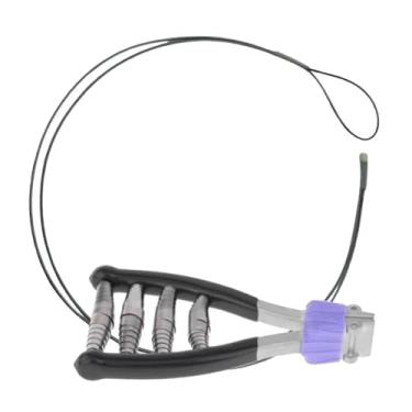 Imagem de Tachiuwa Braçadeira de partida, equipamento de tênis, linha de extensão de 1m, liga de alumínio, ferramenta de amarração de cabeça larga para acessórios de, preto