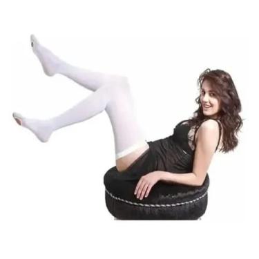 Imagem de Meia Compressiva 7/8 Varimed Suave Compressão Branca 18 Mmhg (G)