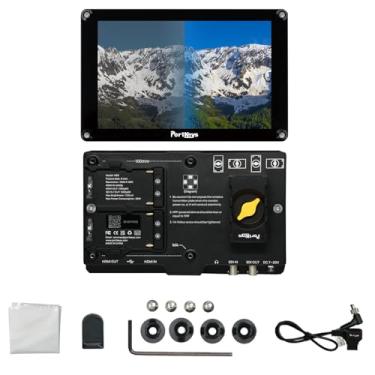 Imagem de Portkeys HS8 Monitor de campo de câmera de 8 ", brilho de 1100nit 3D LUT 4K entrada HDMI 3G SDI in/Out, V Power Dual NP-F fonte de bateria monitor DSLR de escopo vetorial