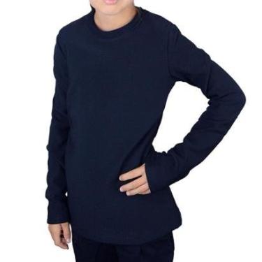 Imagem de Blusa Térmica Infantil Feminina Facinelli Pixe Love Marinho - 830116-Feminino
