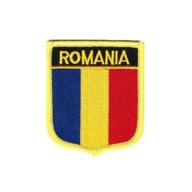 Imagem de Ruoming 1 PÇ Patch de bandeira da Romênia bordado a ferro ou costurado tático militar nacional Romênia