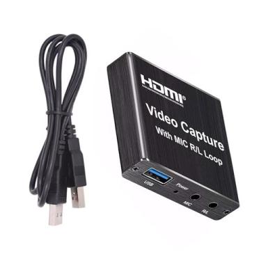 Imagem de Placa de captura de vídeo Full HD 1080p gravador de vídeo para gravação de jogos, transmissão ao vivo