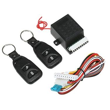 Imagem de Shkalacar Sistema de alarme de carro de entrada sem chave, kit de bloqueio central com 2 controles remotos 12 V