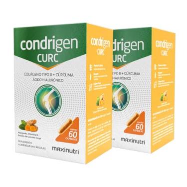 Imagem de Kit 2 Condrigen Curc Colágeno Tipo 2 Cúrcuma e Ácido Hialurônico, 60 Cápsulas Chikweb