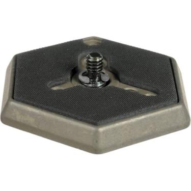 Imagem de Manfrotto Placa hexagonal de liberação rápida 030-14 de substituição com rosca 1/4-20