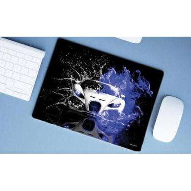 Imagem de Mouse Pad Emborrachado Personalizado Grande Carro Tunado Tunnig Água e