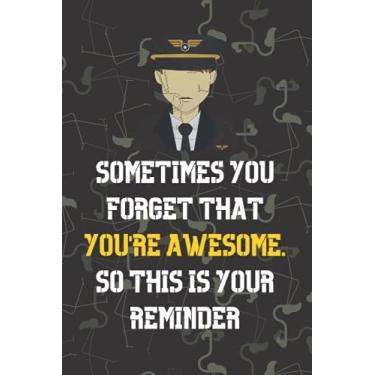 Imagem de Sometimes You Forget that You're Awesome. So this is your Reminder: Funny Cornell Notes Journal for Airmen | Air force Promotion Gifts