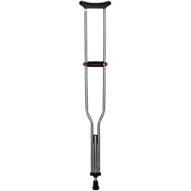 Imagem de Par de Muletas Axilar Adulto em Alumínio Ajustável 8 Regulagens até 120kg (P)