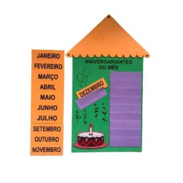 Imagem de Kit Painel Sala De Aula Calendário, Aniversariante Do Mês , Chamada Do