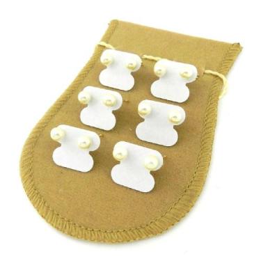 Imagem de Brinco Feminino Perola Kit 6 Pares Folheado Ouro 18k BR270 - WNBIJOUTE