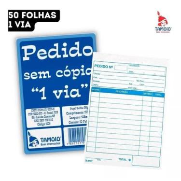 Imagem de 10 - Talões Blocos Pedido Orçamento Ordem De Serviço 16x21 / 10 - UNID