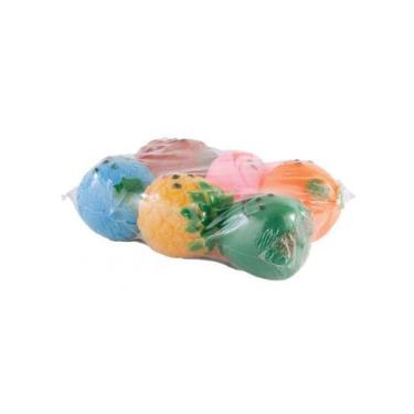 Imagem de Kit 6 Frutas Sortidas de Borracha Brinquedo Pet - J. Pet