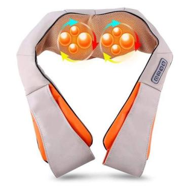Imagem de U forma elétrica massagem xale pescoço ombro para trás amassar corpo s