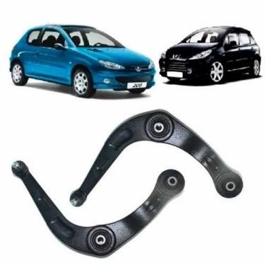 Imagem de Par Bandeja Peugeot 206 207 Ano 2007/2015 com Pivô Completo