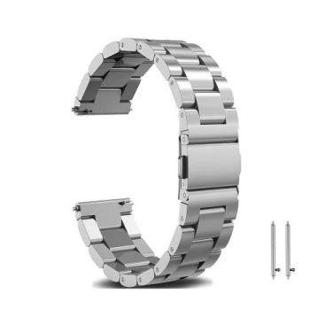 Imagem de Pulseira 24mm Aço Inox Compatível com TicWatch Pro 5 Enduro - Poolsy, 