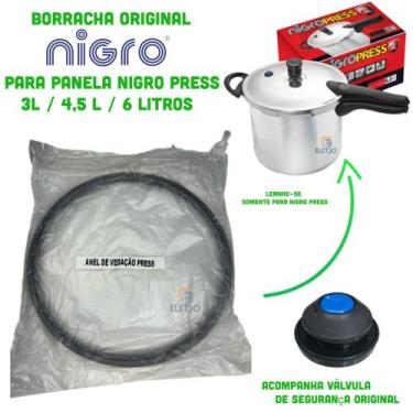 Imagem de Borracha Vedação Silicone para Panela de Pressão Nigro Press com Válvu
