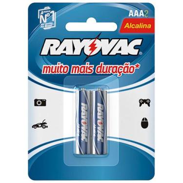 Imagem de Pilha Rayovac Alcalina 20912 AAA Palito 1,5V com 02 UNID.