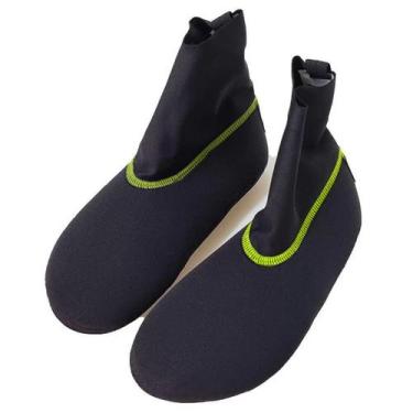 Imagem de Sapatilha Beach Tennis Neoprene Adulto Realtex, Preto, Verde, M