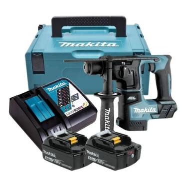 Imagem de Martelete 2 Baterias 18v 5ah Makita Dhr171 Com Carregador Rápido Bivol