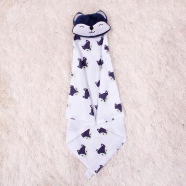 Imagem de Naninha Bebê Safari Bichinhos Fofos de Pelúcia Com Prendedor de Chupet