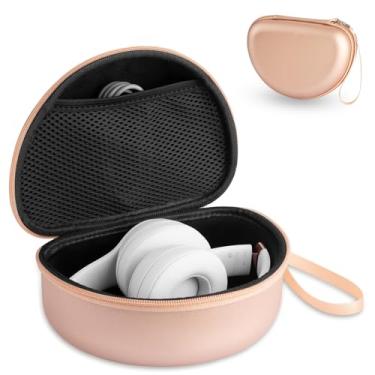 Imagem de Capa rígida para fones de ouvido Beats Studio Pro/Solo 4/Studio 3/Solo 3/Solo 2, fones de ouvido sem fio, com cancelamento de ruído, capa de viagem com bolso de malha para acessórios de armazenamento