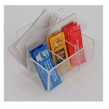 Imagem de Porta Guardanapos Sache Acrílico Cristal Bar Mesa Cozinha - Re Load