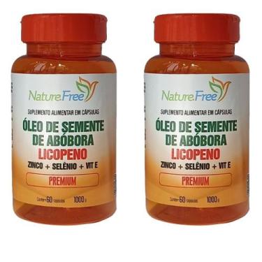 Imagem de Kit 2 Óleo de semente de abóbora com Licopeno + (ZINCO + SELÊNIO + VIT