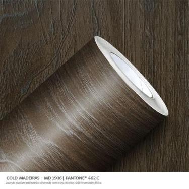 Imagem de Papel de Parede Adesivo Lavavél Gold Vinil Madeira Demolicao 1,00 X 0,