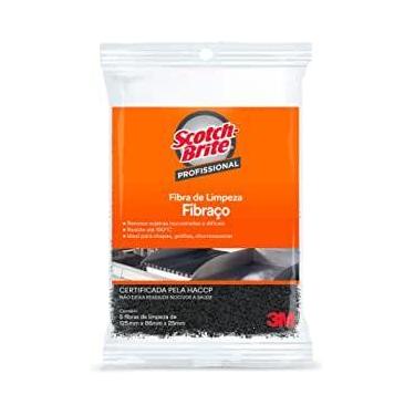 Imagem de Fibra p/limpeza 87X125mm (ultra pesada, pct c/5unid.) Scotch-Brite - F