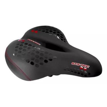 Imagem de Selim Super Confort Vazado Com Led Vermelho Traseiro - GTS, Vermelho