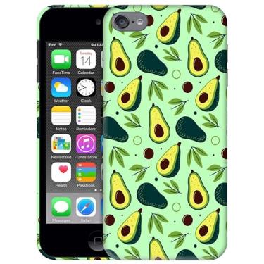 Imagem de Generic SM Capas para iPod Touch 7, capa para iPod Touch 6, capa para iPod Touch 5 – Design de impressão de abacate impresso em 3D, capa de plástico rígido para iPod Touch 7/6/5.