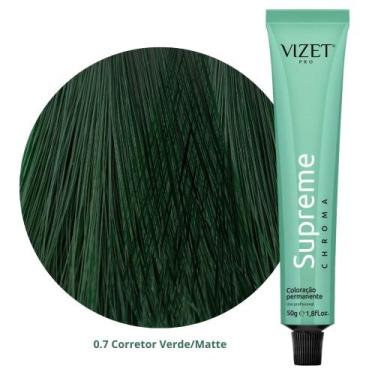 Imagem de Coloração Supreme Chroma 0.7 Corretor Verde/Matte 50gr Vizet