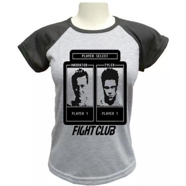 Imagem de Camiseta Babylook Clube Da Luta - alternativo basico, Cinza, P