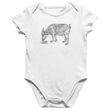 Imagem de Body Bebê Algodão Búfalo - Foca na Moda, Branco, M