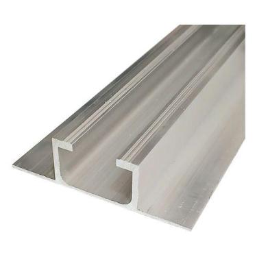 Imagem de Perfil Plano Mini Trilho 30cm P/ Placa Solar Telha Metálica - SunProp