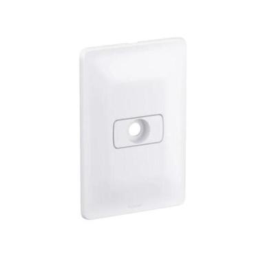 Imagem de Placa Zeffia um Posto com Saída de Fio 4x2cm Branco - Pial Legrand