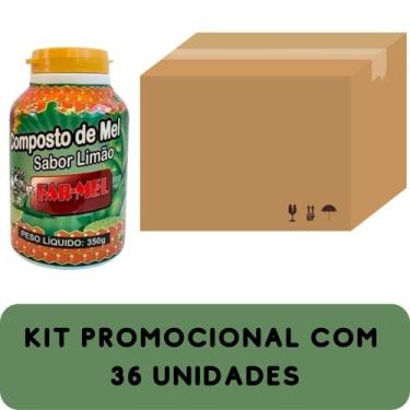 Imagem de Composto Antigripal Farmel Mel e Limão 350g Kit Promocional 36 Unidade