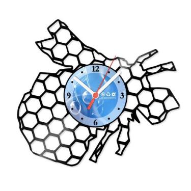 Imagem de Relógio De Parede Disco Vinil Diversos - Abelha Colméia - VDI-273 - Mo