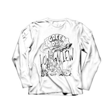 Imagem de Camiseta Manga Longa Feminina Green Day 3 - Ultrav Store, Branco, GG