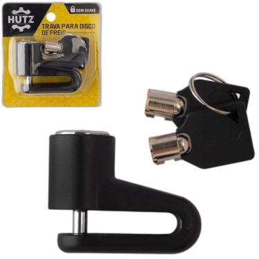 Imagem de Trava Para Disco De Freio De Moto Com 2 Chaves Hutz