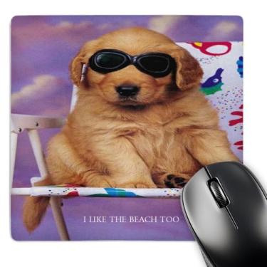 Imagem de 3dRose LLC Mouse pad Buddy Beach Dog 20,3 x 20,6 x 0,6 cm (mp_23943_1)