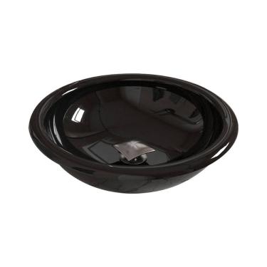 Imagem de Kit Cuba Apoio ou Sobrepor Lume com Válvula Click Quadrada Preto Brilho