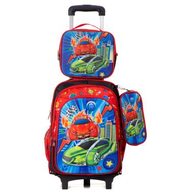 Imagem de Infantil - Kit Mochila De Rodinha Escolar Menino Menina  unissex