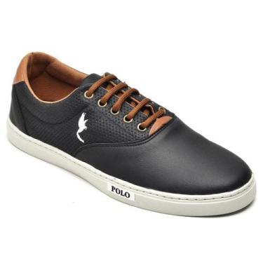 Imagem de Tenis Masculino Casual Polo Sapatenis Adulto - RM, Preto, 40