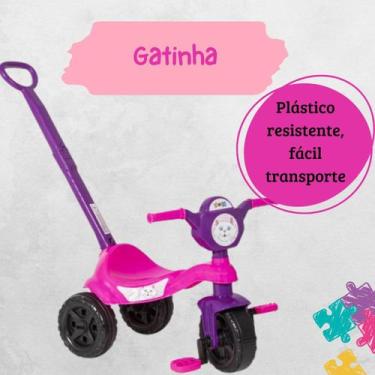 Imagem de Triciclo Motoka Brinquedo infantil Menino Menina Empurrador - KENDY, R