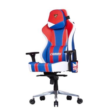 Imagem de Cooler Master Cadeira ergonômica para jogos Caliber X2 Street Fighter 6 edição Cammy, rotação de 360°, reclinável 180º, suporte lombar, almofadas de espuma de alta densidade, elevação de gás ajustável